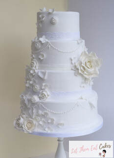 Sugar Rose Wedding Cake Kent